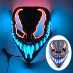 Halloween Film Theme Glowing Scary Mask LED