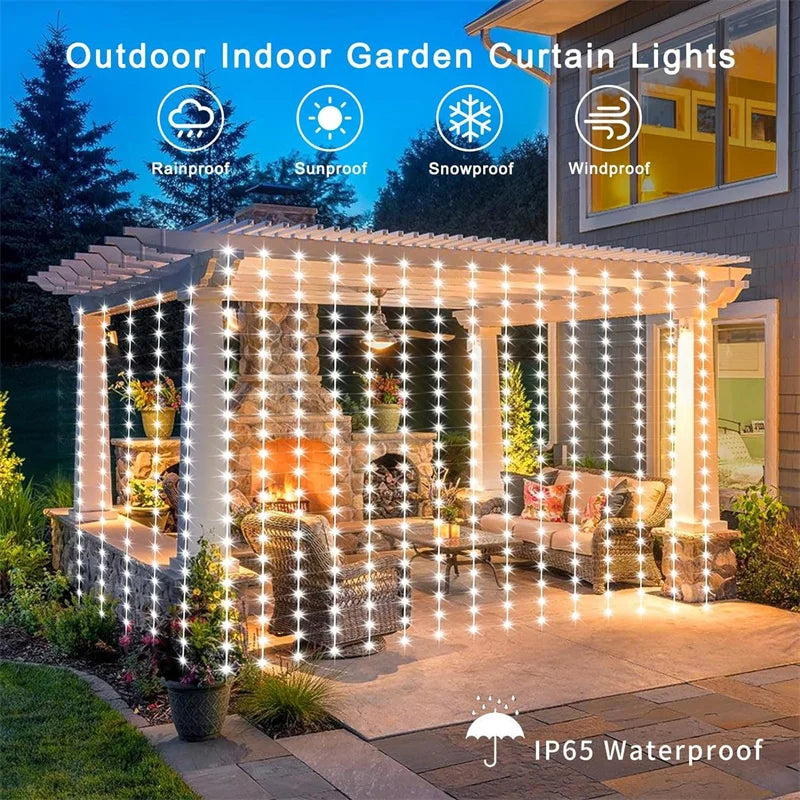Solar LED light Outdoor curtain