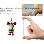 Christmas Countdown Calendar 2D Acrylic Ornament 24 Days Fitness Gear Christmas Ornaments for Winter Holiday Party Home Gym