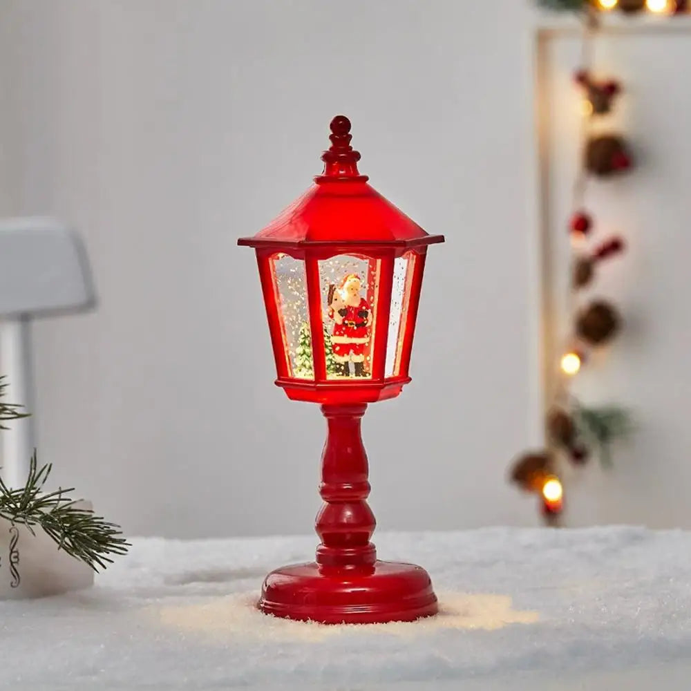 Christmas Water Lights Decorations, Luminous House Ornaments, Creative Christmas Tabletop Ornament, Electronic Candle Lights