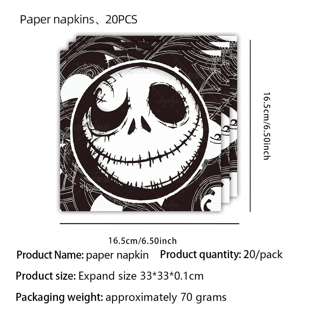 Halloween Jack Skellington Tableware Set