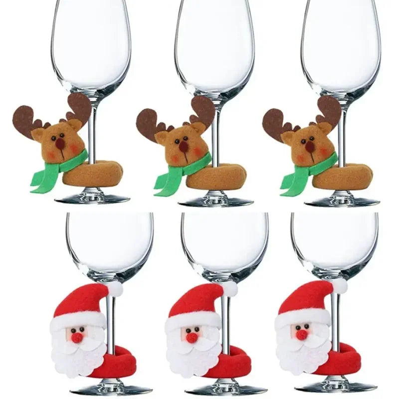 Christmas Wine Glass Decoration