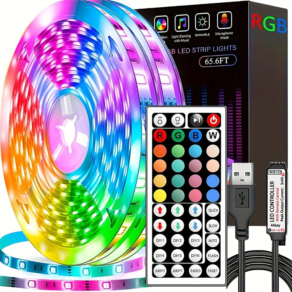 Led Strip Lights with 44 Key Remote Control 1m 5m 10m 20m
