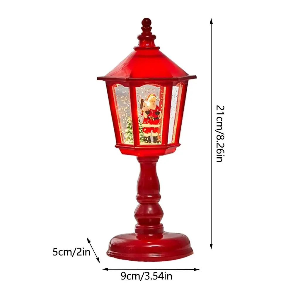 Christmas Water Lights Decorations, Luminous House Ornaments, Creative Christmas Tabletop Ornament, Electronic Candle Lights