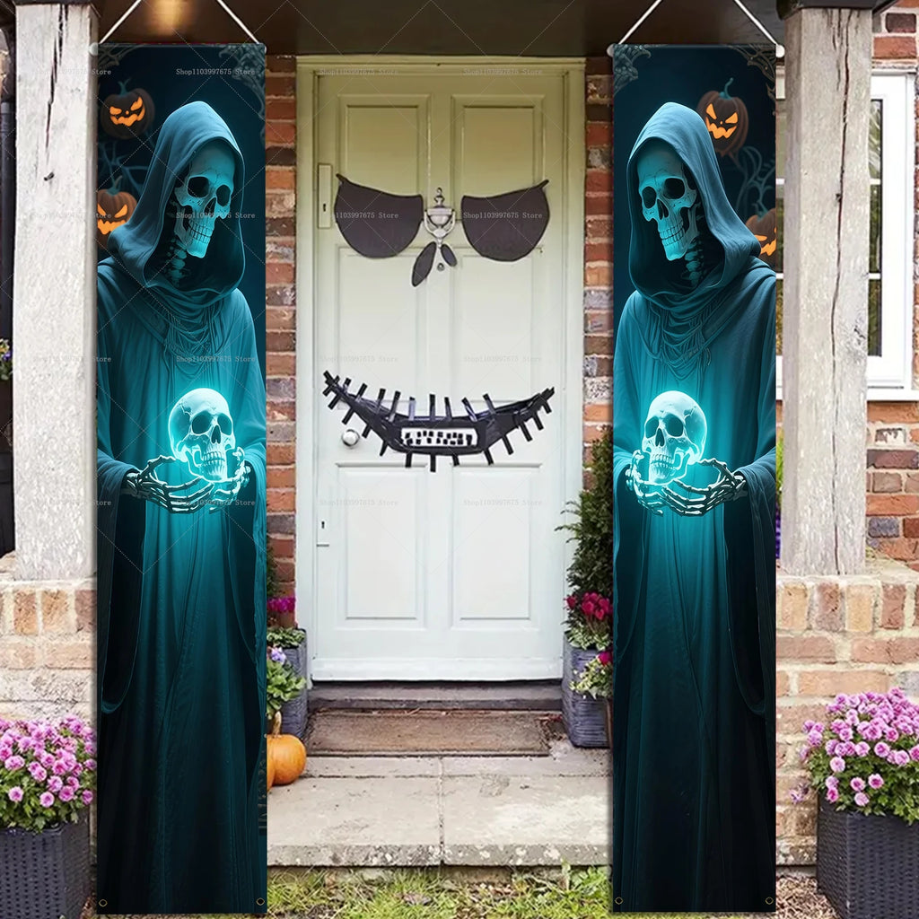 Halloween Scary Ghost Banners Welcome Porch