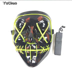 Halloween Film Theme Glowing Scary Mask LED