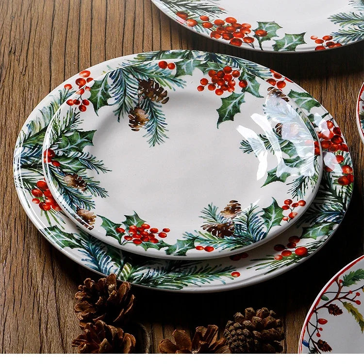 Christmas Ceramic Dinner Plate