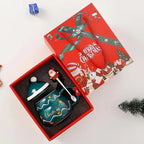 Creative and cute Christmas cup/covered spoon gift box