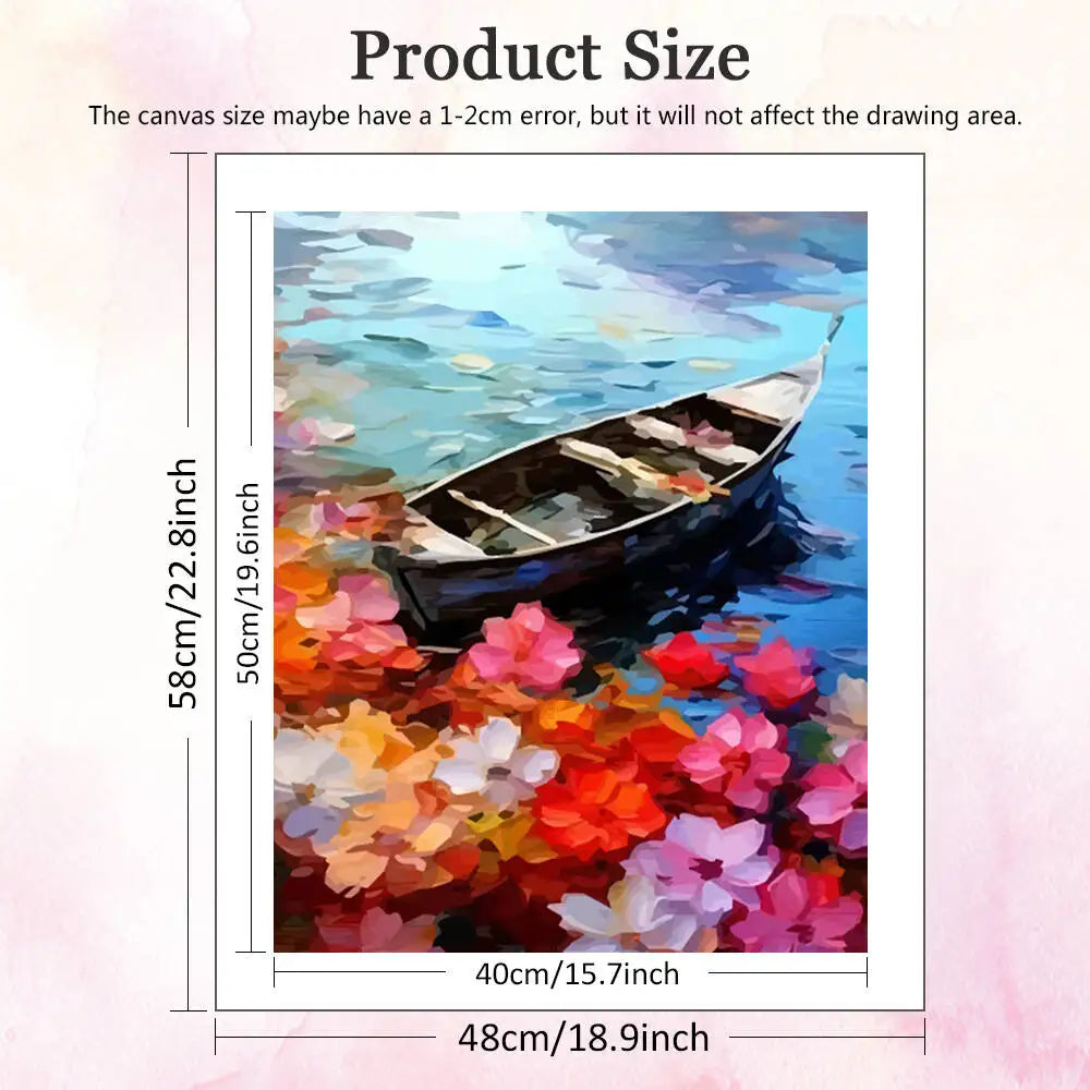 DIY Coloring By Numbers Boat Sailboat