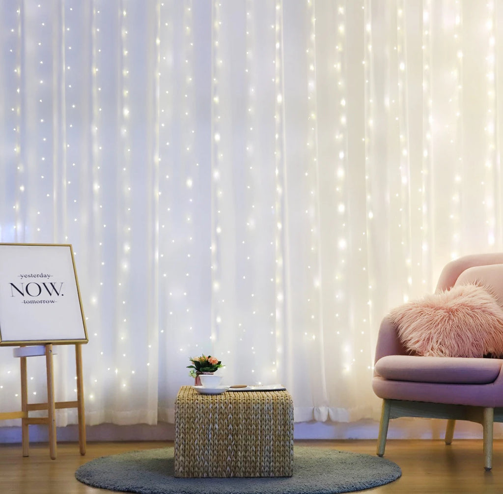 Christmas Lights Curtain Garland Merry Christmas Decorations For Home Christmas Ornaments Xmas Gifts Navidad 2025 New Year Decor