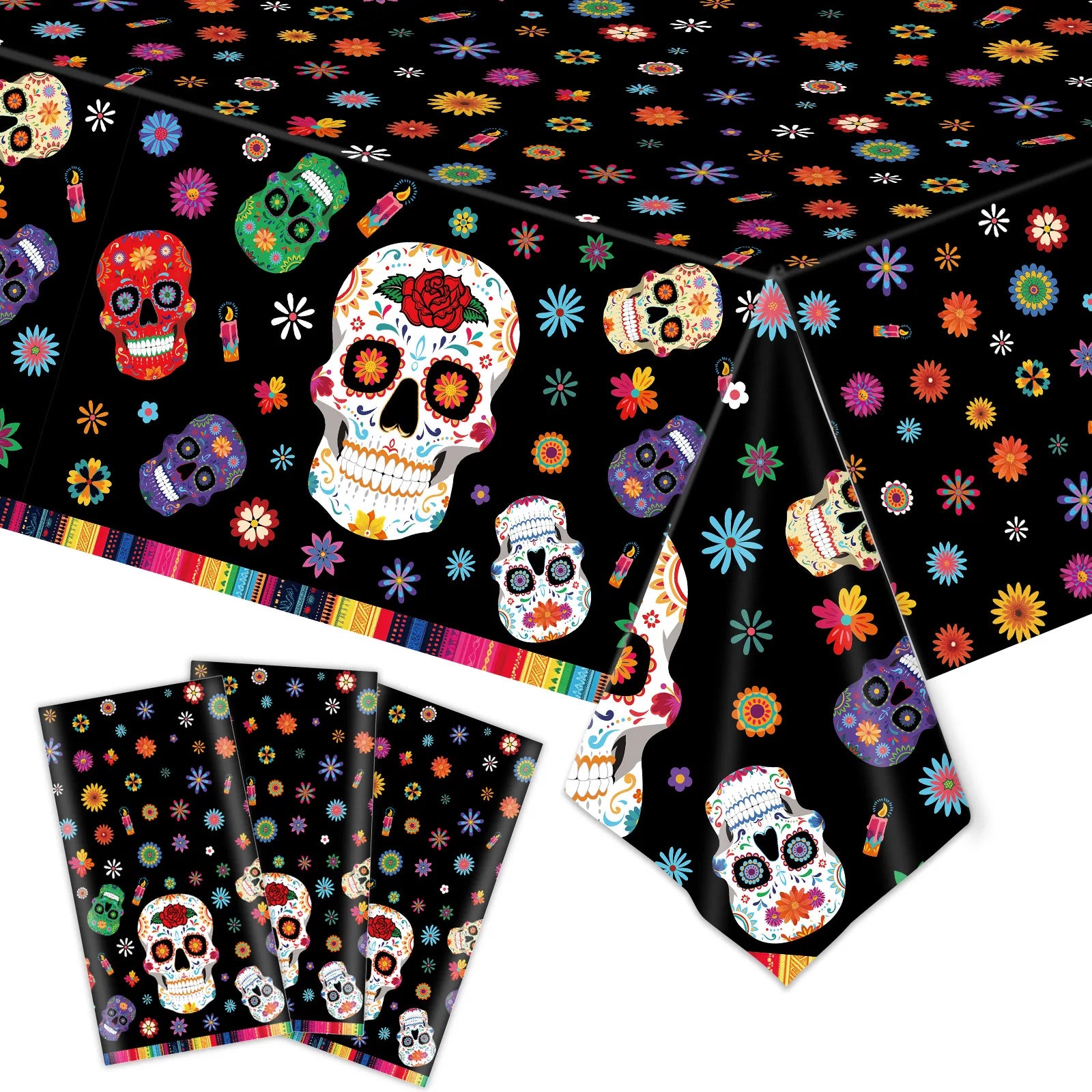 Halloween Dia de los Metros Disposable Tableware