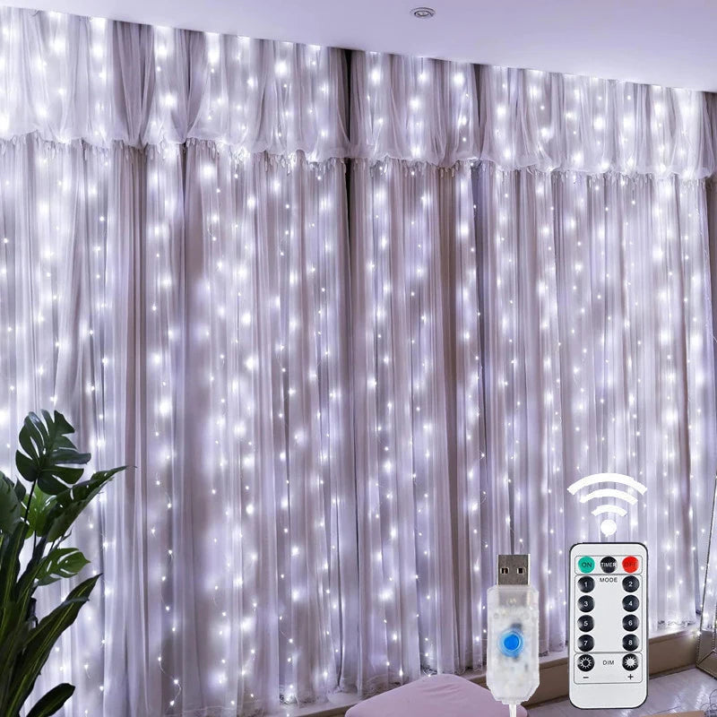 LED Curtain Garland - Multicolor