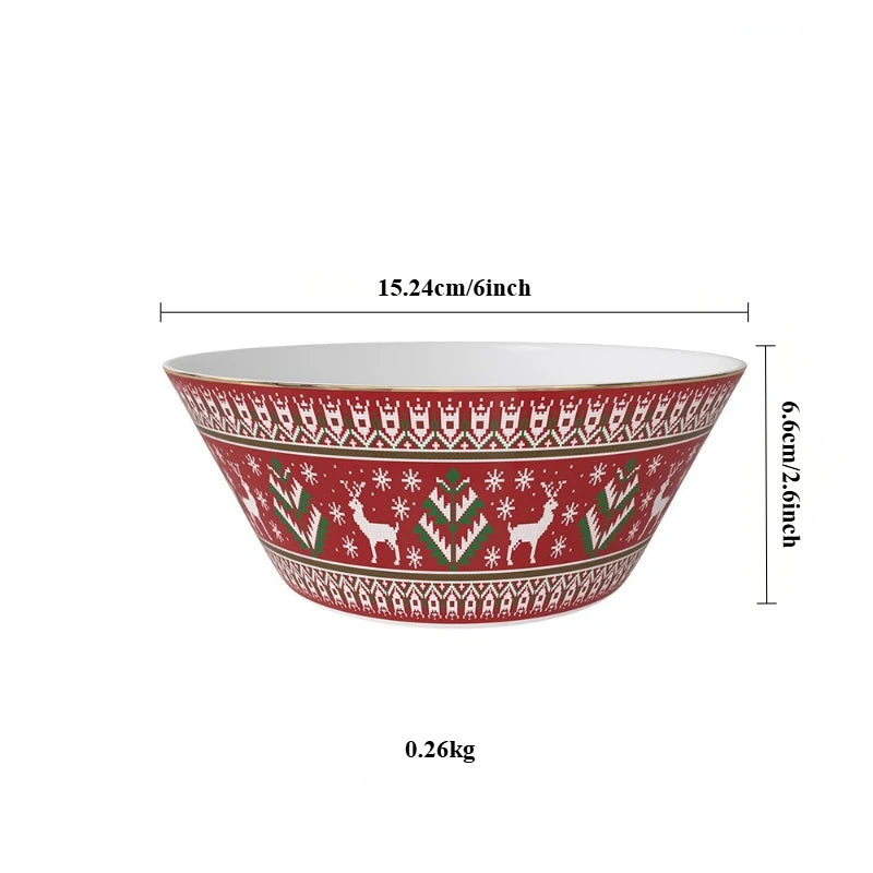 Christmas china tableware