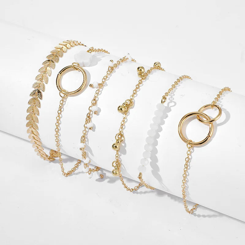 Trendy 6-Piece Stackable Bracelet Set
