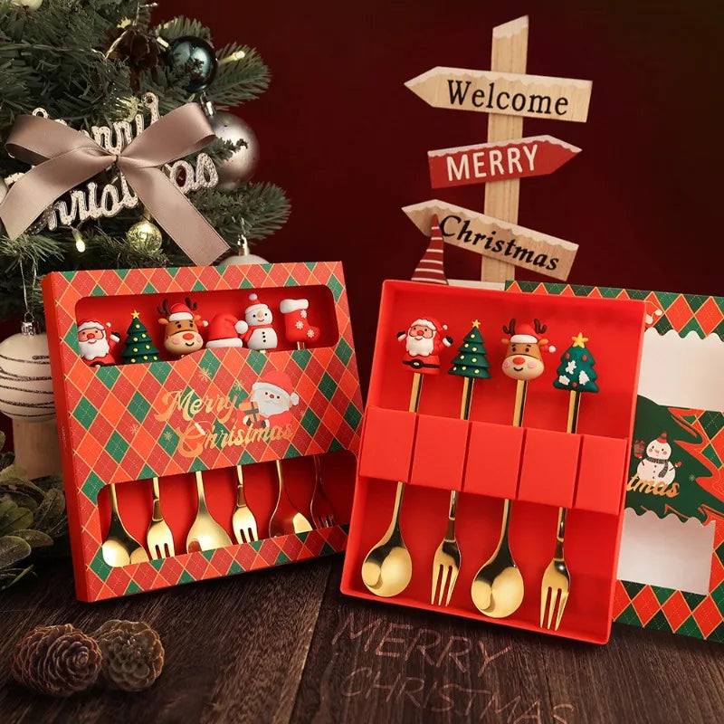 Christmas Stainless Spoons