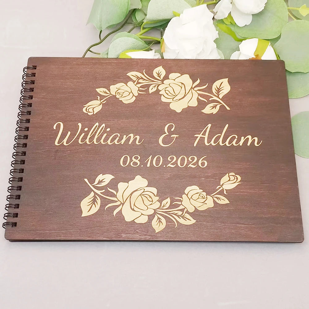 Custom Wooden Guestbook