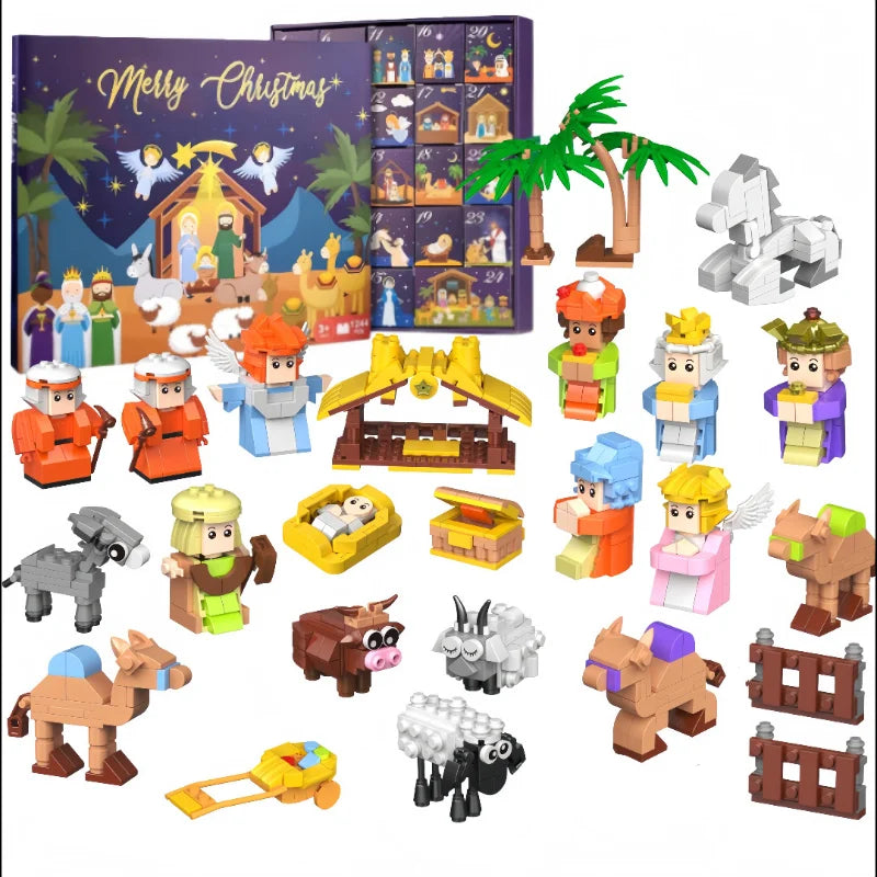 Christmas Advent Calendar Gift Box Diy Nativity