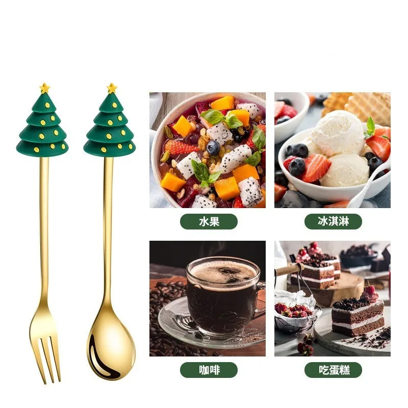 Christmas Stainless Spoons