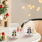 Christmas Tree Glass Cup