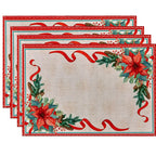 Christmas Floral Placemats Tableware