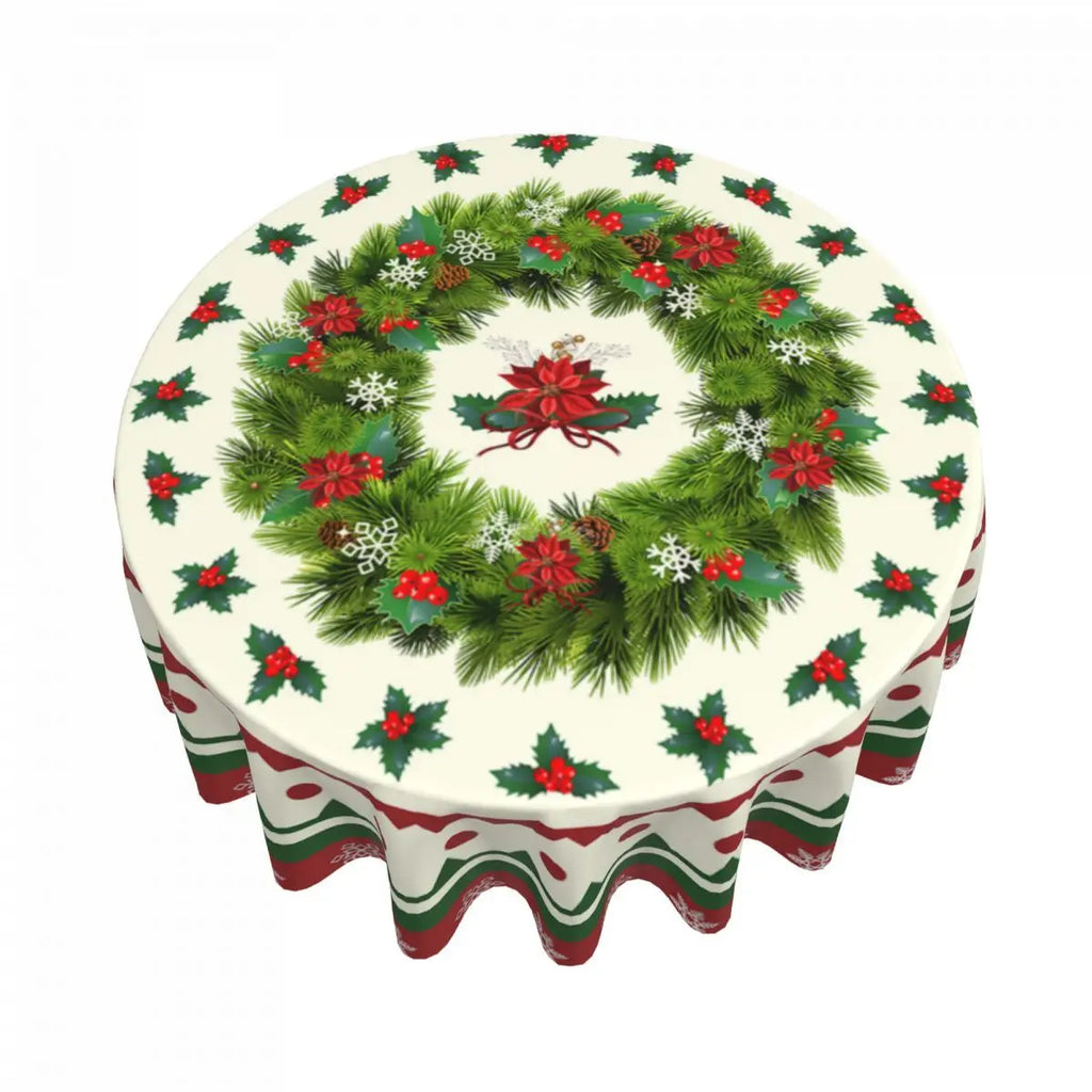 Christmas Round Tablecloth