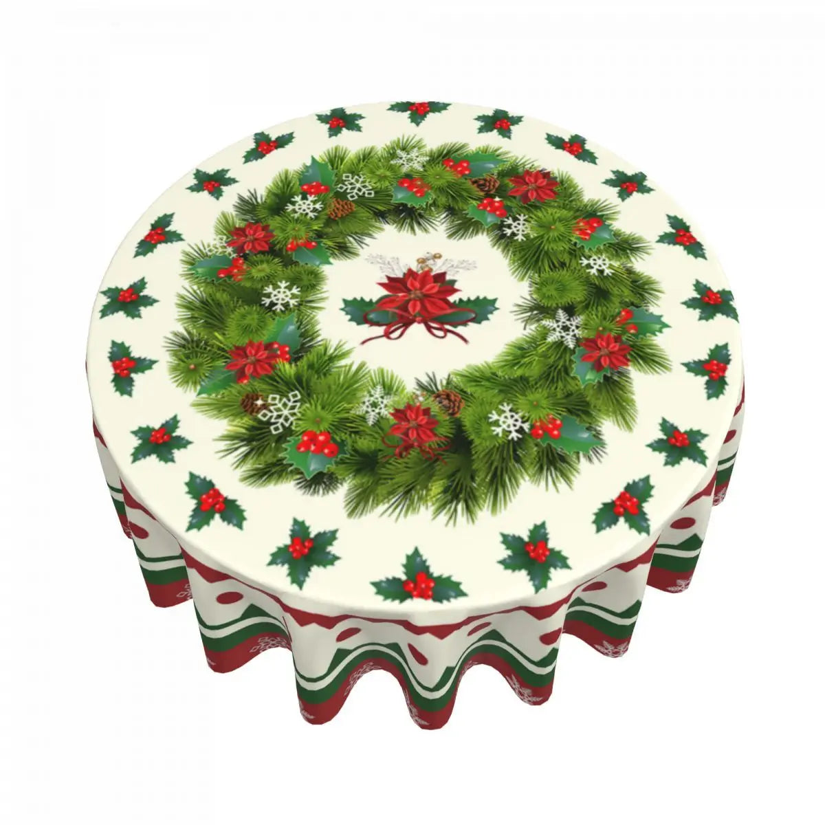 Christmas Round Tablecloth