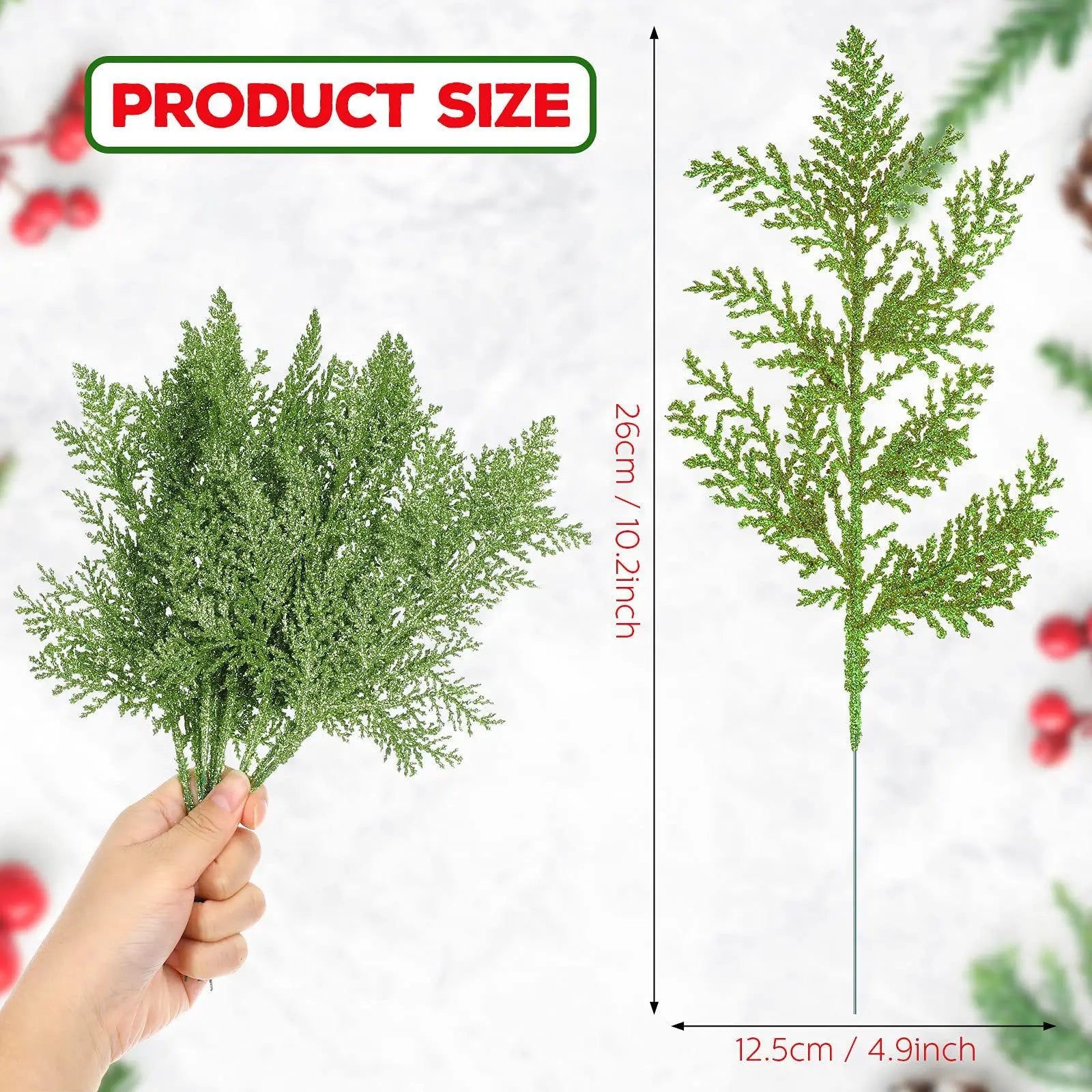 Christmas Decoration Glitter Branches