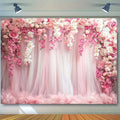 Wedding Flowers Curtain Backdrop