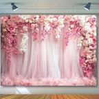 Wedding Flowers Curtain Backdrop