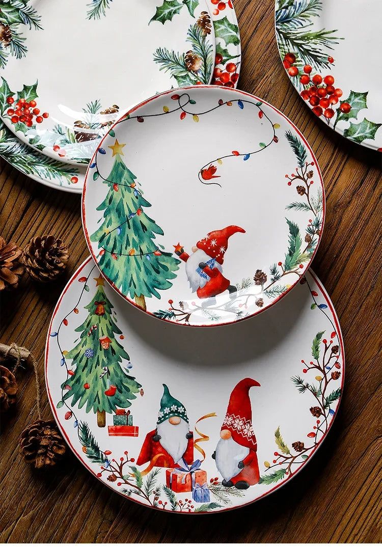 Christmas Ceramic Dinner Plate