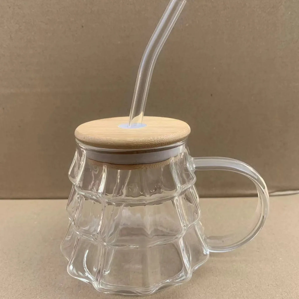 Christmas Tree Glass Mug