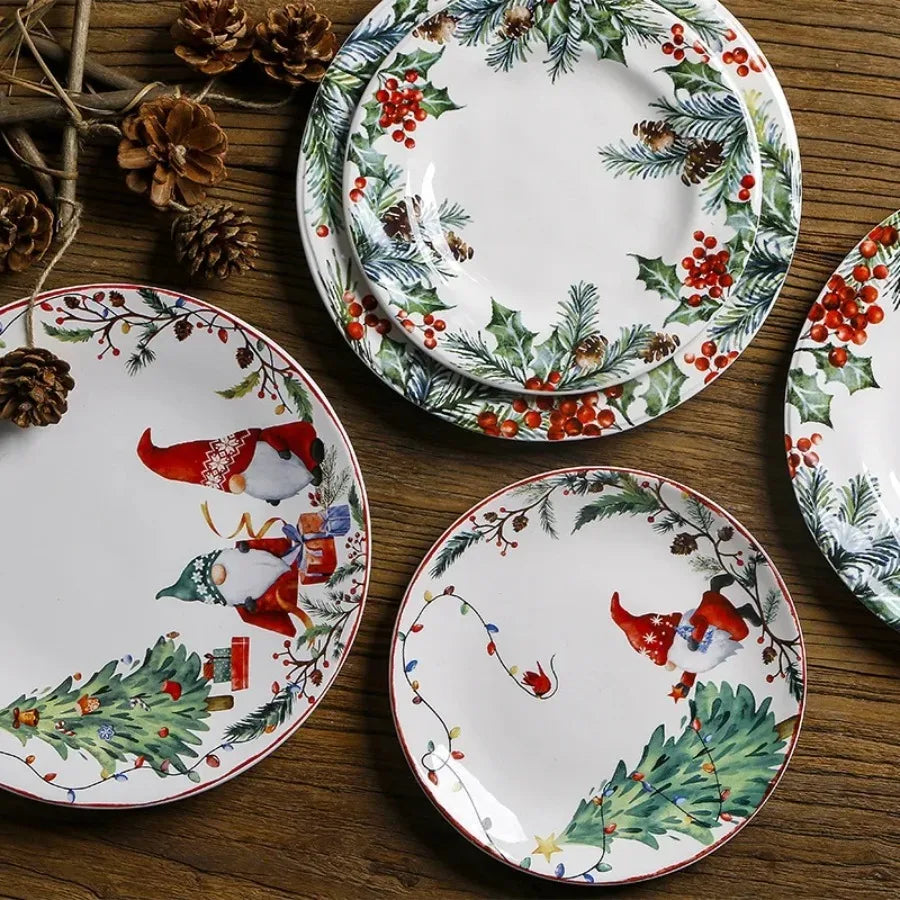 Christmas Ceramic Dinner Plate