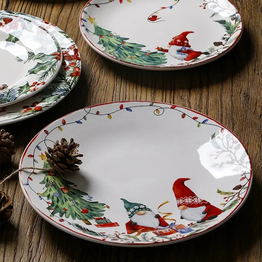 Christmas Ceramic Dinner Plate