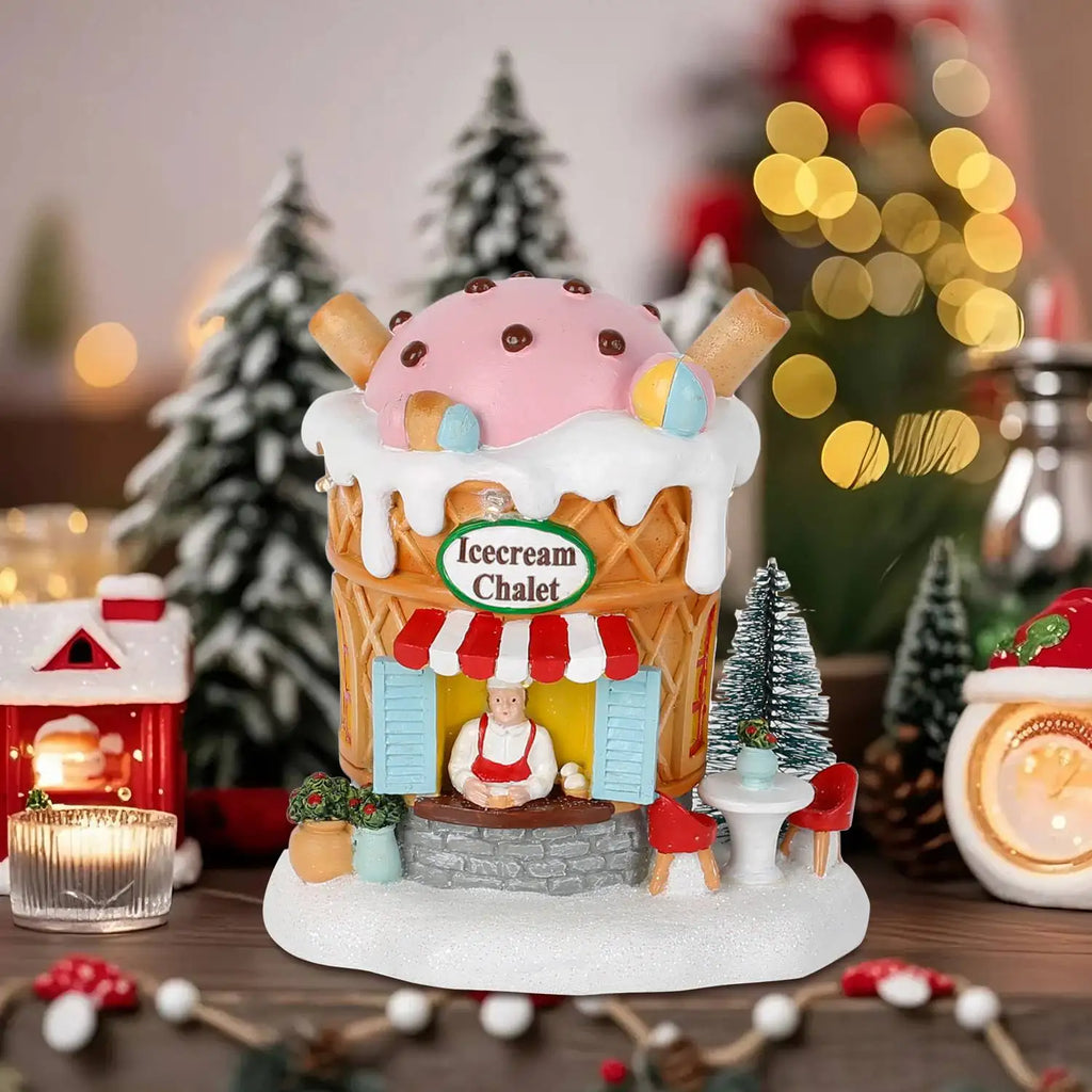 Light up Gingerbread Village House